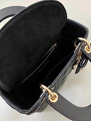 Mini Lady Dior handbag Black  20x18x8 - 4