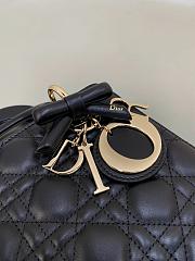 Mini Lady Dior handbag Black  20x18x8 - 2